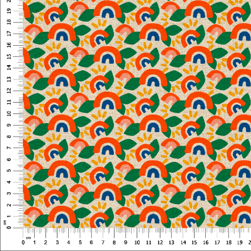 Tela culla algodón arcoíris HARIA 101